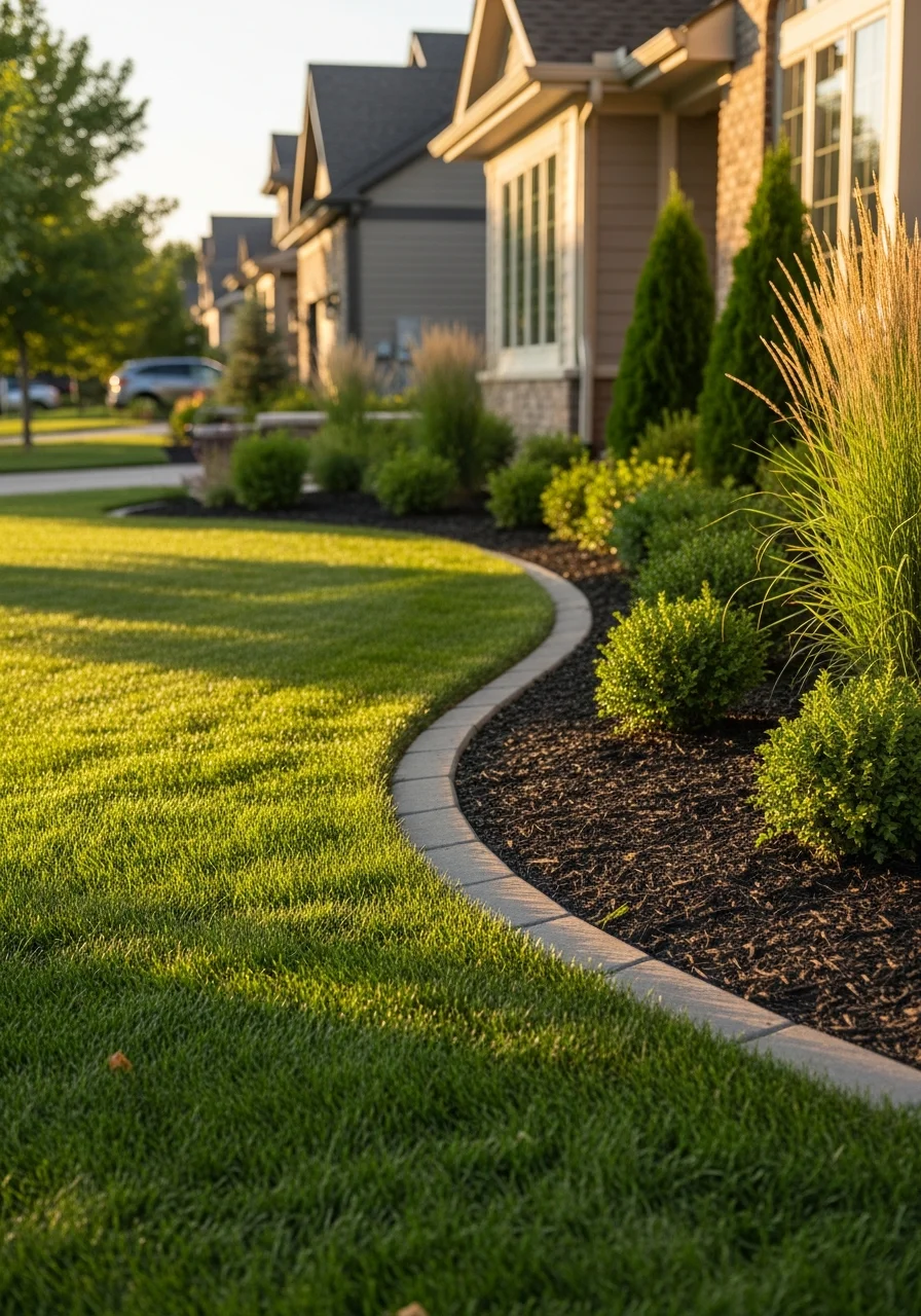 Sentry Property Service crew performing professional landscape maintenance in Englewood, CO.